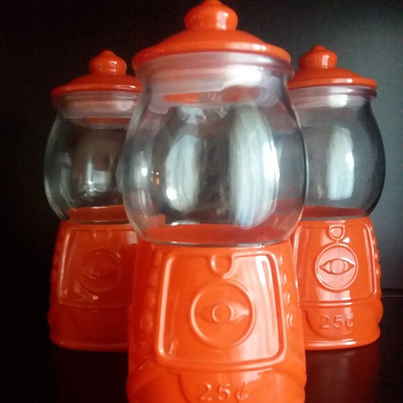 Glass Gumball Candy Jars (3) - Picture 1 of 3